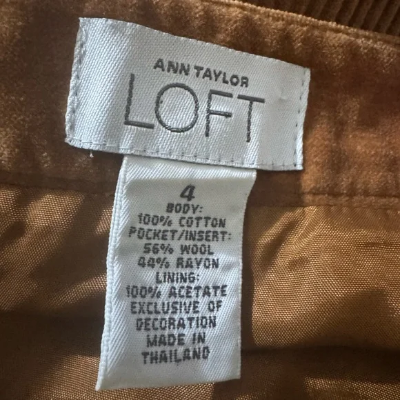 Ann Taylor LOFT Tan Wool Blend Apparel - Picture 4 of 6